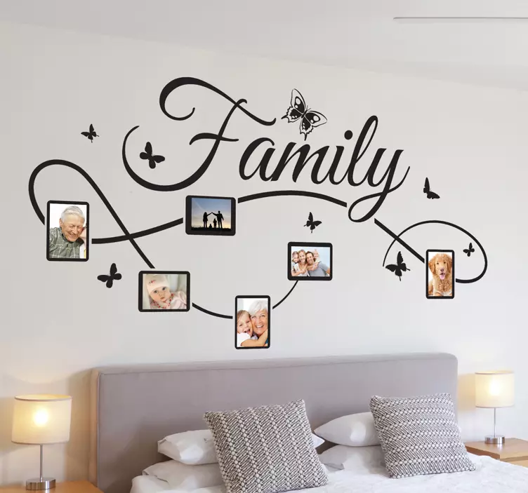 Vinil decorativo família molduras - TenStickers