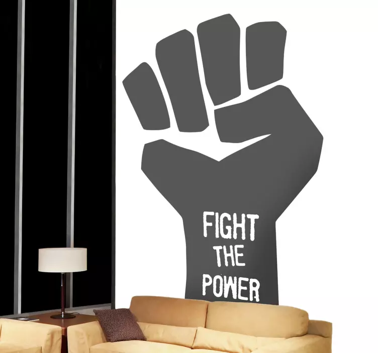 Vinil decorativo fight the power - TenStickers