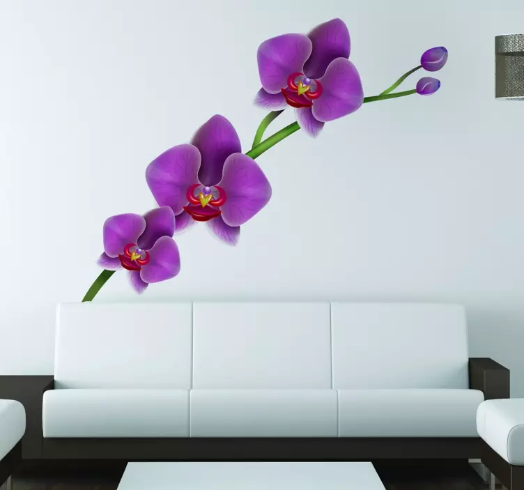 Vinil decorativo flor orquídea - TenStickers