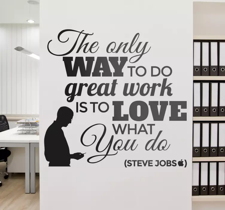 Vinil decorativo frase de Steve Jobs - TenStickers