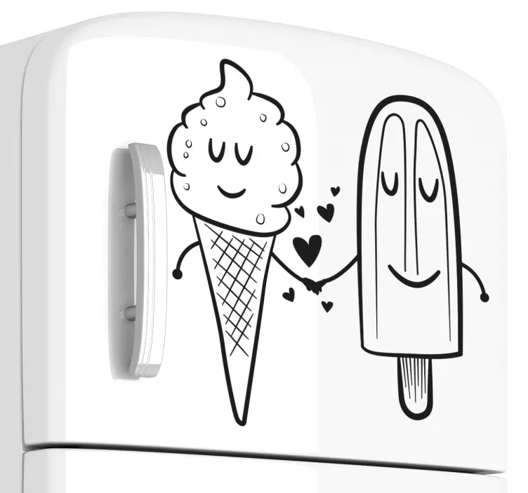 Vinil decorativo gelado amor - TenStickers