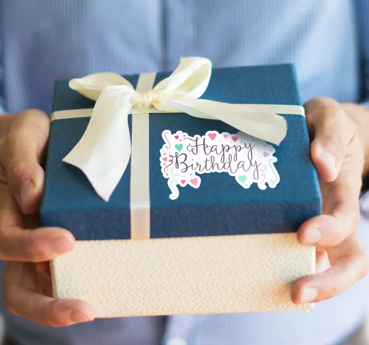 Vinil Decorativo Happy Birthday - TenStickers