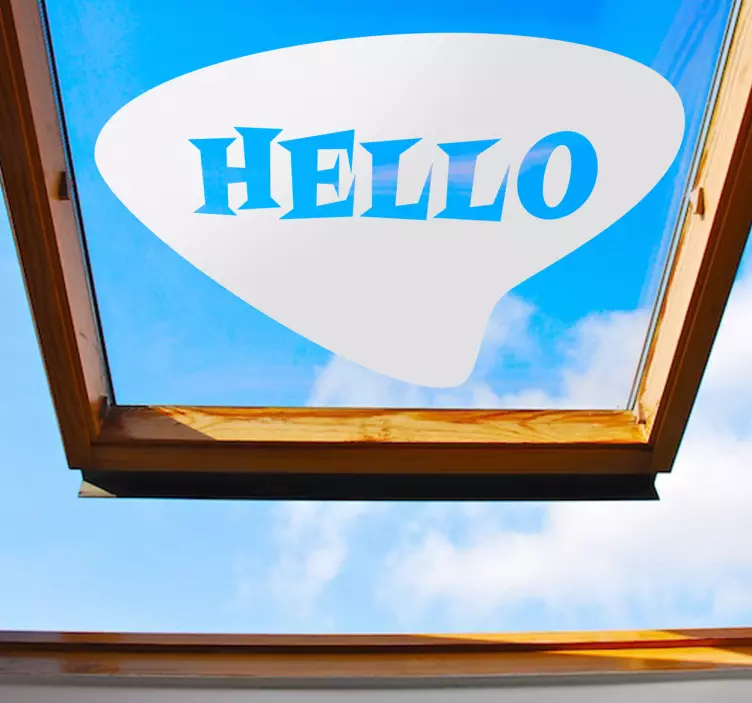 Vinil decorativo Hello - TenStickers