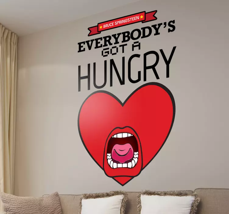 Vinil decorativo hungry heart - TenStickers