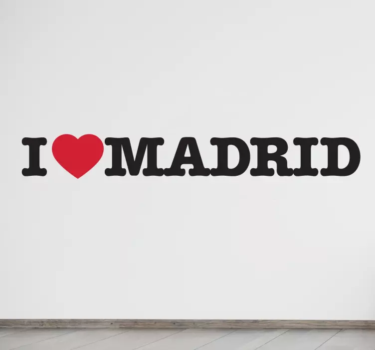 Vinil Decorativo I Love Madrid - TenStickers