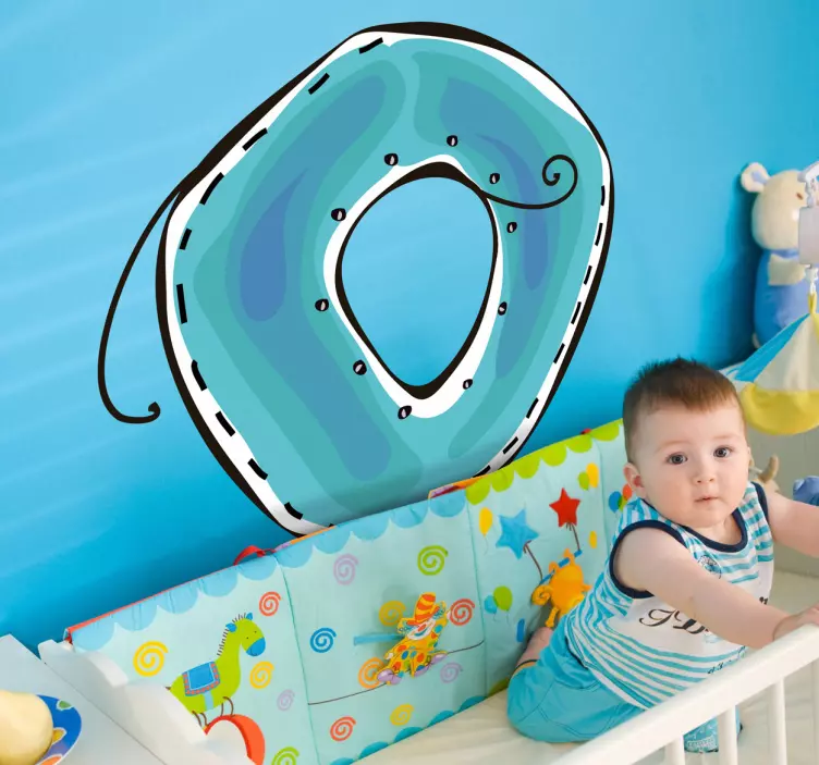 Vinil decorativo infantil ilustração letra O - TenStickers