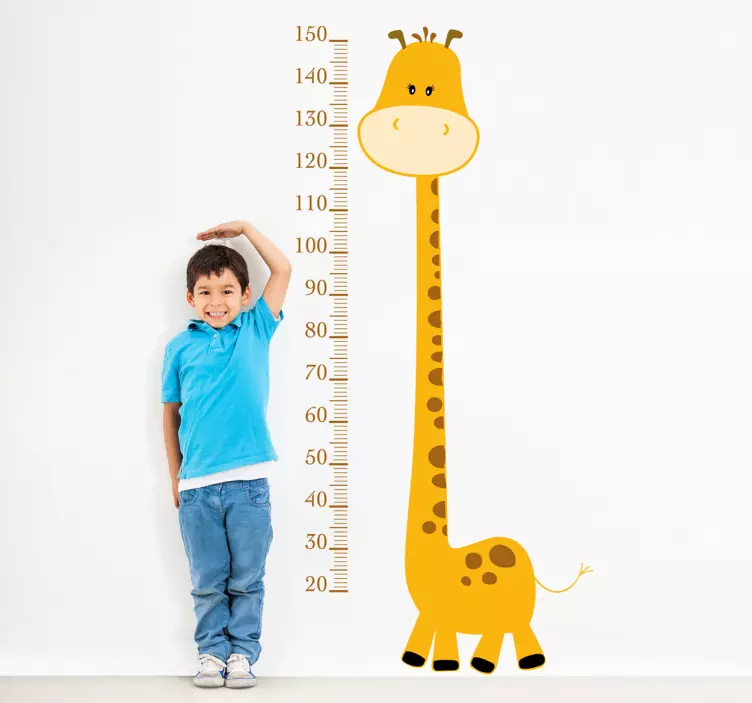 Vinil decorativo infantil medidor girafa - TenStickers