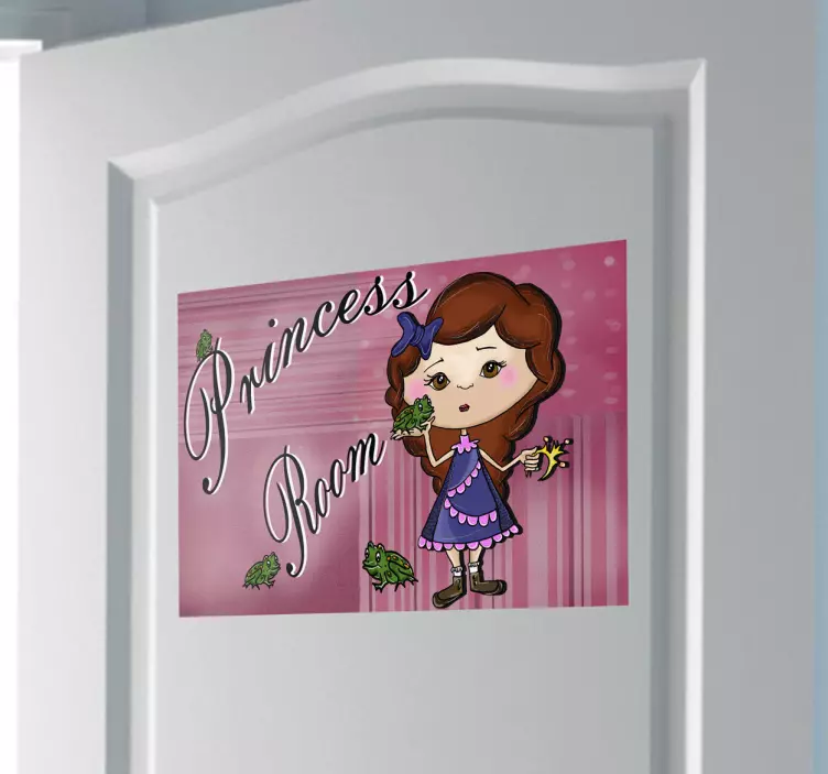 Vinil decorativo infantil princess room - TenStickers