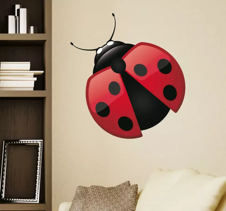 Vinil decorativo insecto joaninha - TenStickers