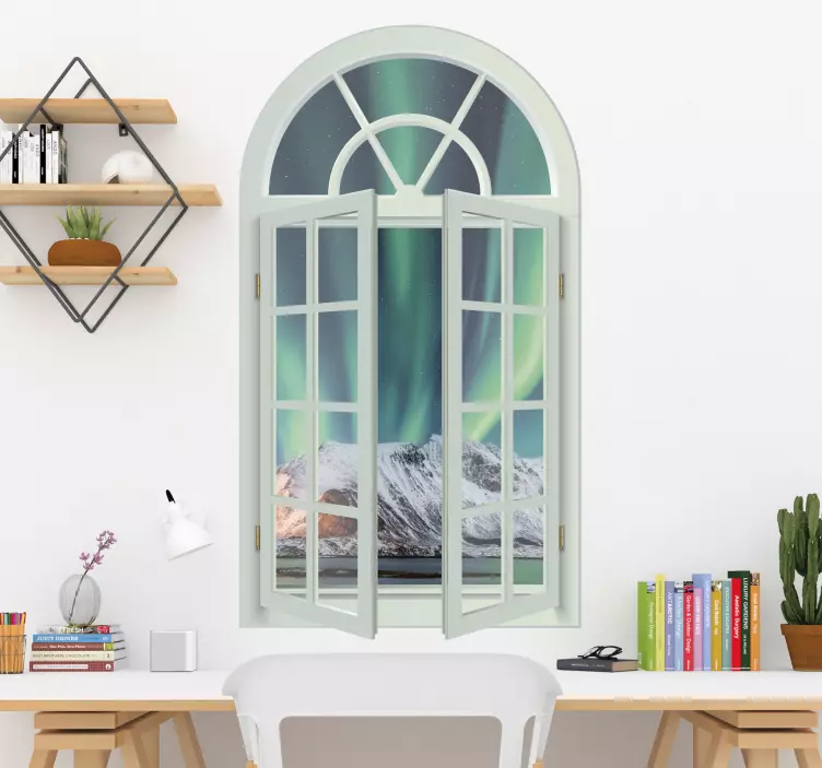 Autocolantes efeito visuai paisagem norueguesa - TenStickers