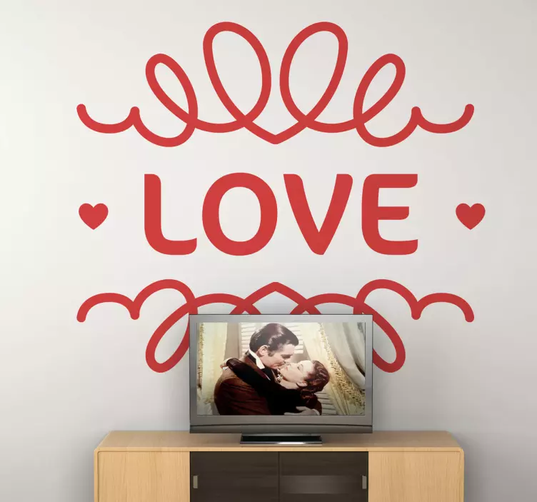 Vinil decorativo Love design - TenStickers