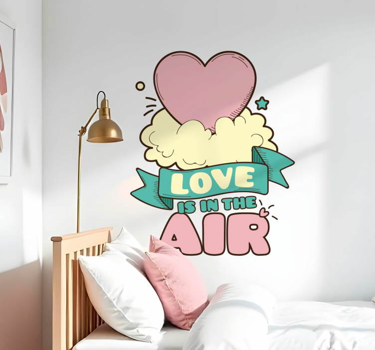 Vinil decorativo love is in the air - TenStickers