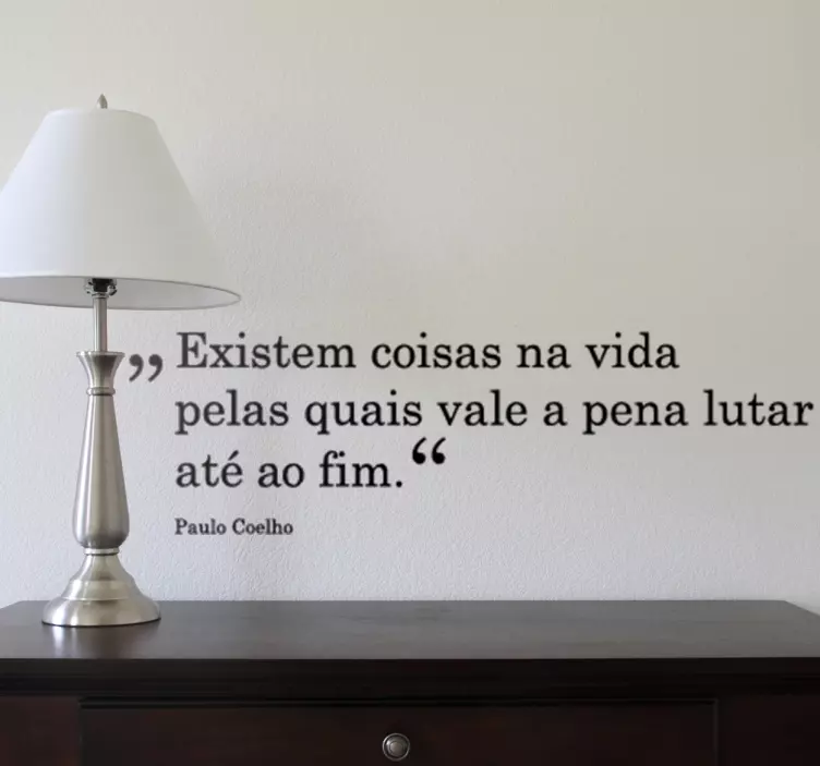 Vinil decorativo lutar até ao fim. - TenStickers