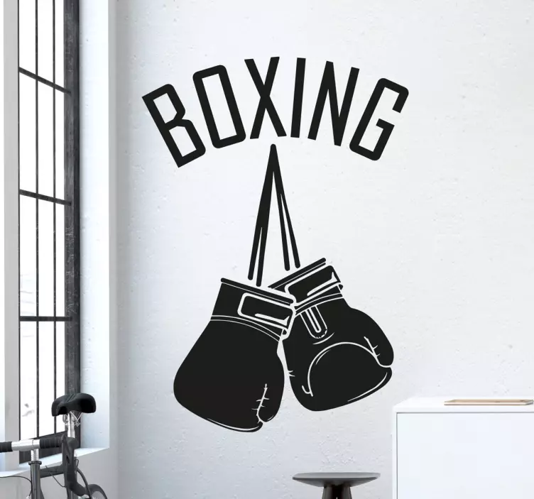 Vinil decorativo luvas de boxe - TenStickers