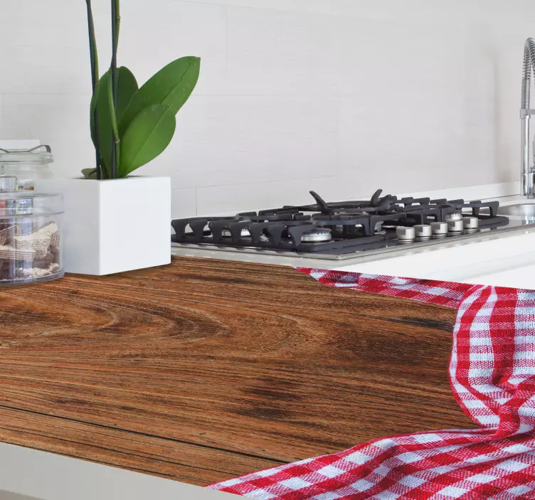 Vinil Decorativo Madeira Meio Tom - TenStickers