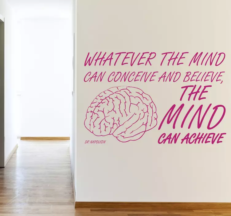 Vinil decorativo mind can achieve - TenStickers