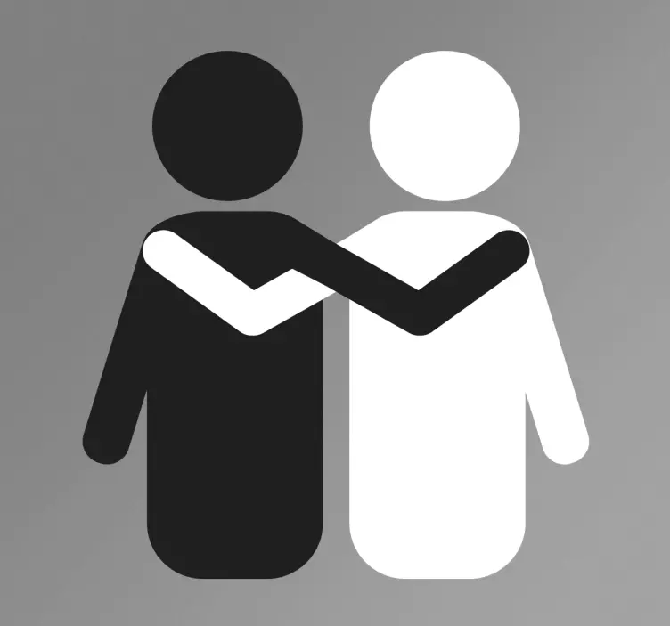 Vinil Decorativo Não ao Racismo - TenStickers