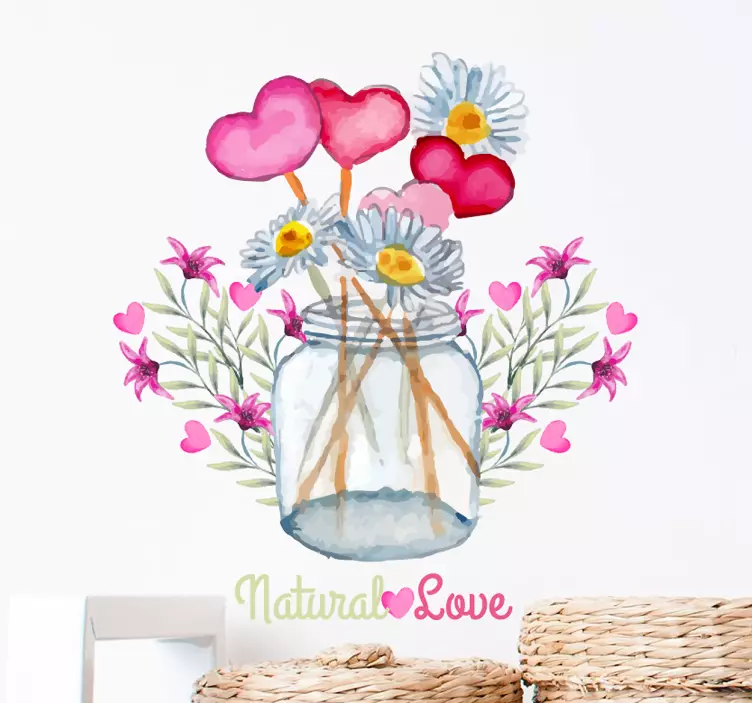 Vinil decorativo natural love - TenStickers