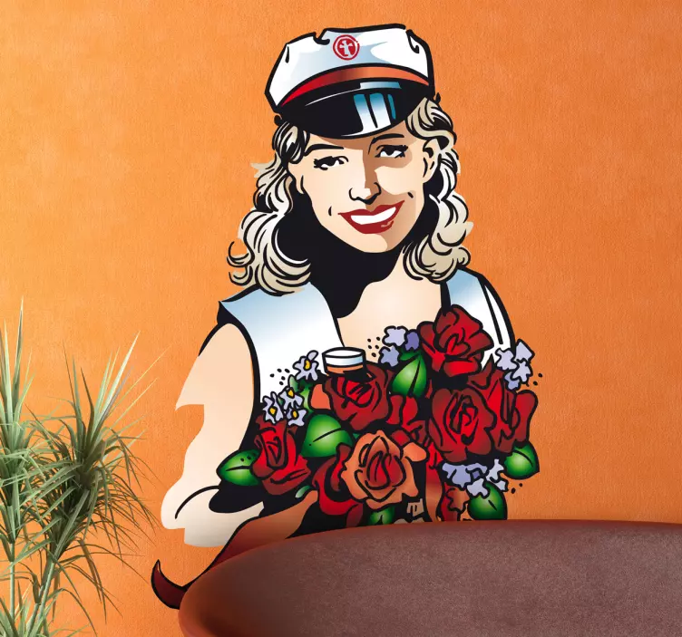 Vinil decorativo noiva marinheira - TenStickers