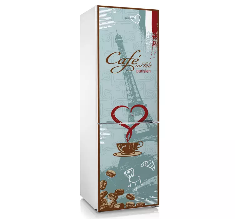 Vinil decorativo para frigorífico Parisiense - TenStickers