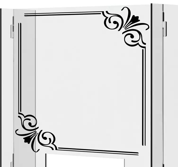 autocolante vintage na borda da janela - TenStickers