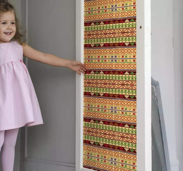 Autocolantes para portas Rebozo mexicano - TenStickers