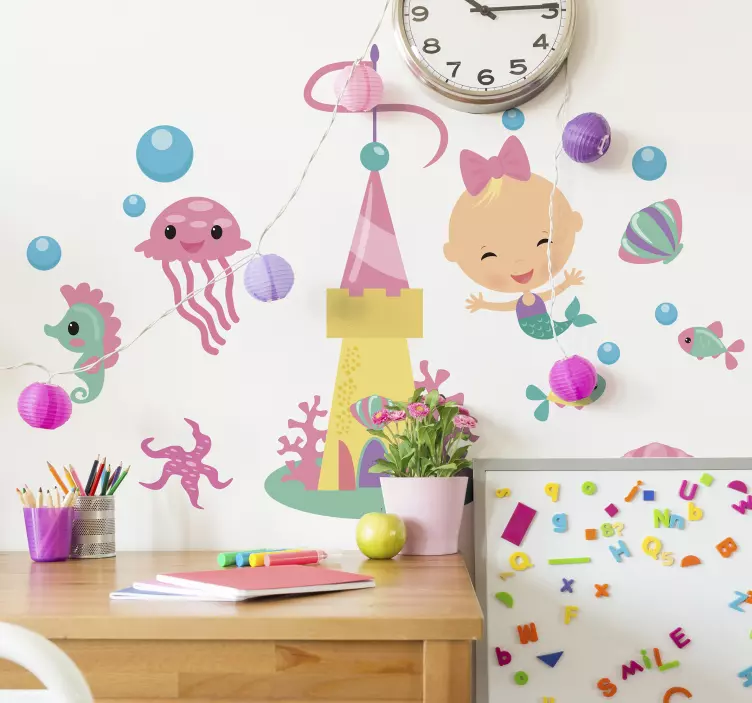 Vinil decorativo peixes infantis - TenStickers