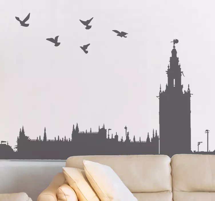 Vinil decorativo perfil Sevilha - TenStickers