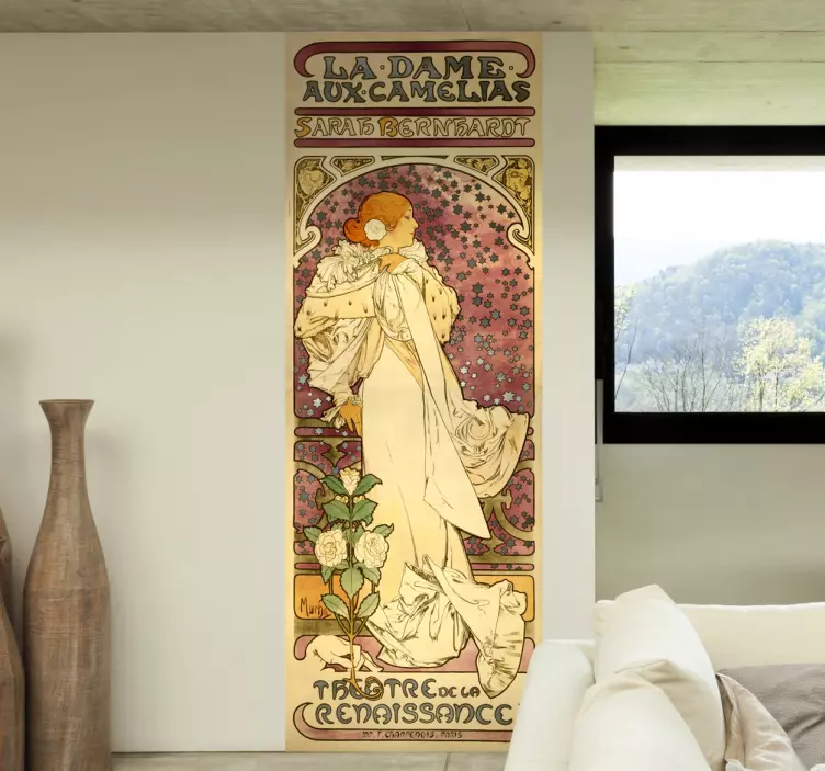 Vinil decorativo póster Dame Aux Camelias - TenStickers