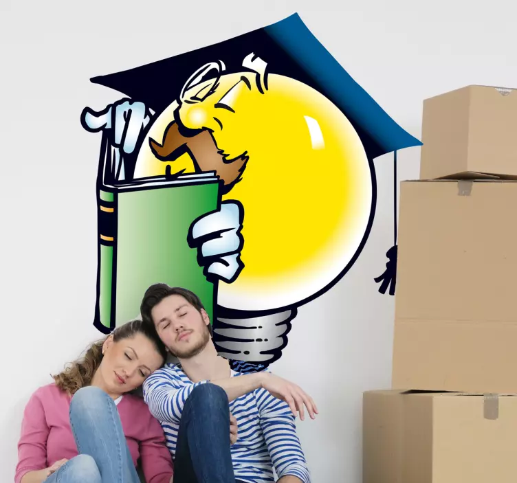 Vinil decorativo professor lâmpada - TenStickers