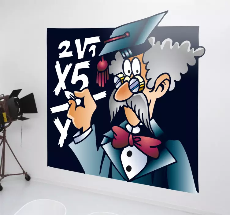 Vinil decorativo professor matemática - TenStickers