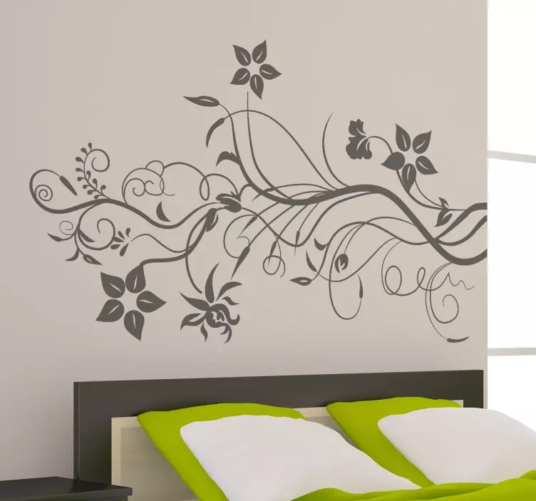 Vinil Decorativo Rama Floral - TenStickers