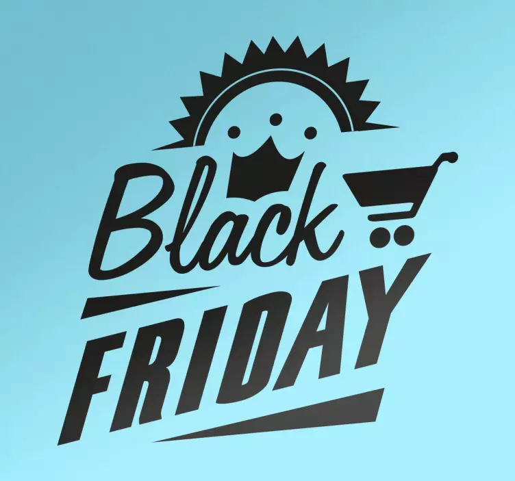 Vinil decorativo retro Black Friday - TenStickers