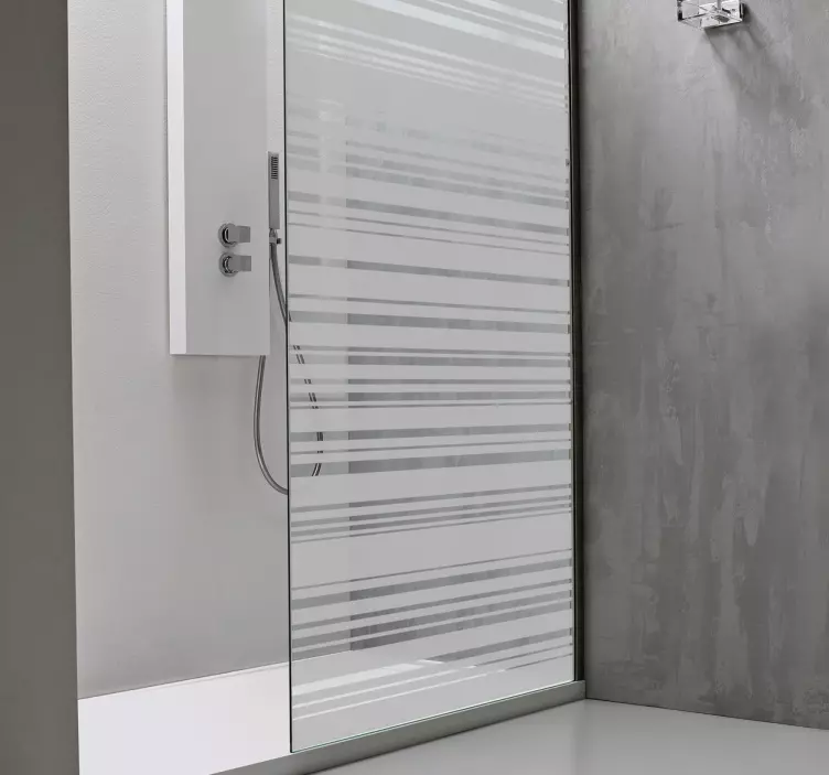 Vinil decorativo riscas chuveiro - TenStickers