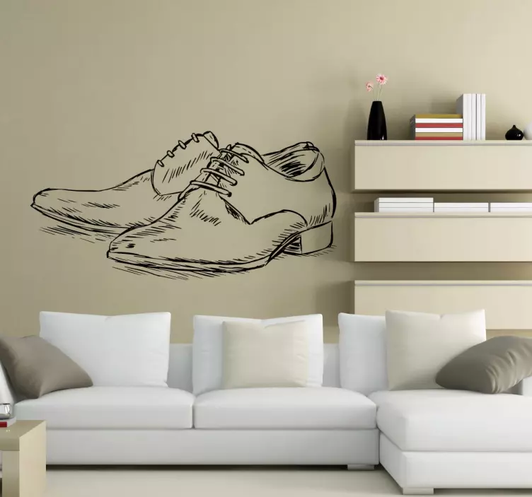 Vinil decorativo sapatos de homem - TenStickers