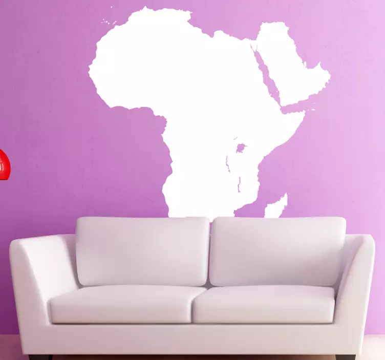 Vinil decorativo silhueta mapa África - TenStickers