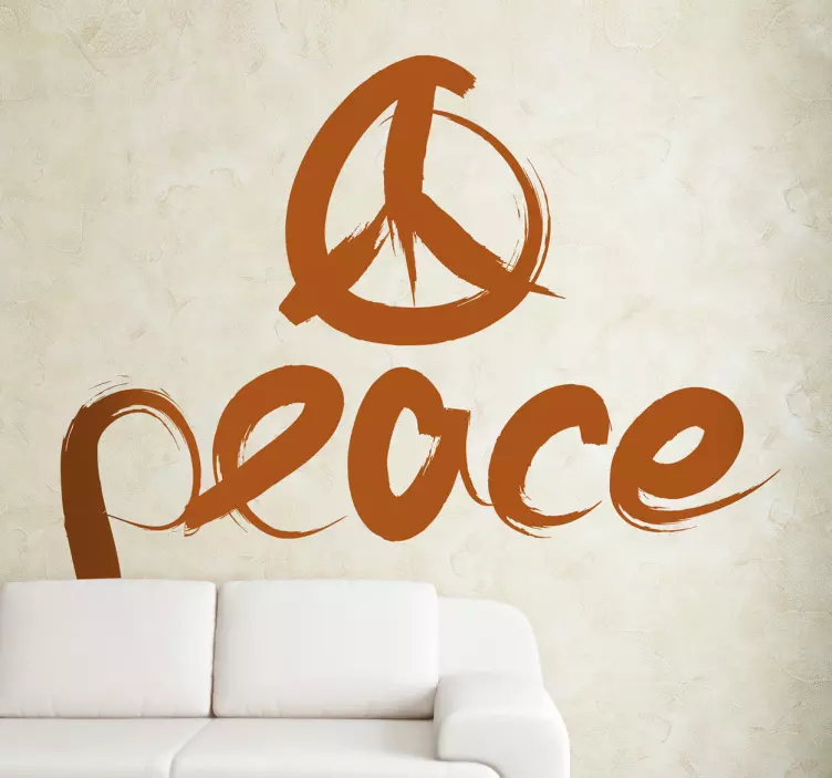Vinil decorativo símbolo peace - TenStickers