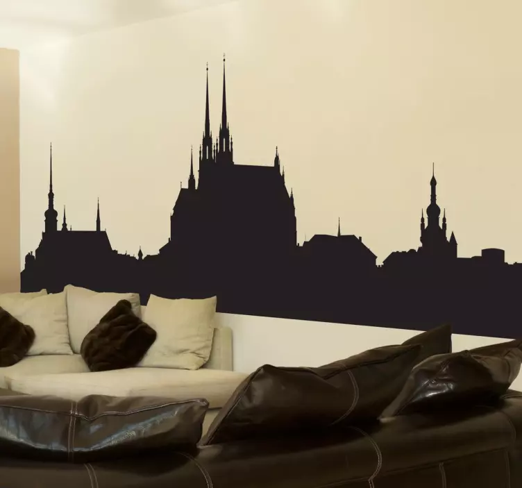 Vinil decorativo skyline Brno - TenStickers