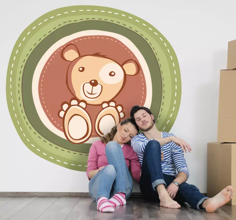 Vinil Decorativo Urso Divertido - TenStickers