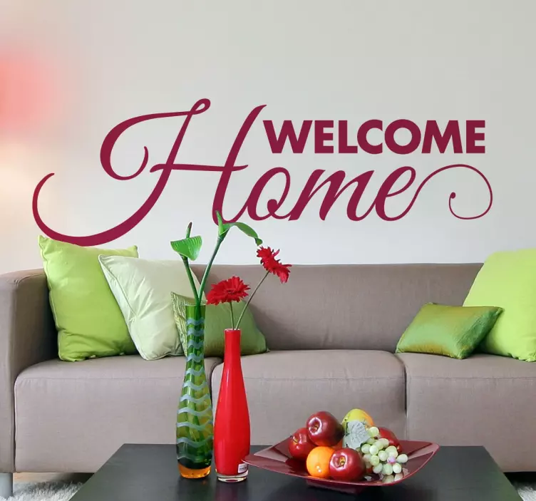 Vinil decorativo welcome home - TenStickers