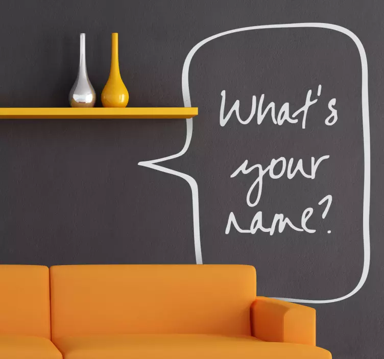 Vinil decorativo whats your name - TenStickers