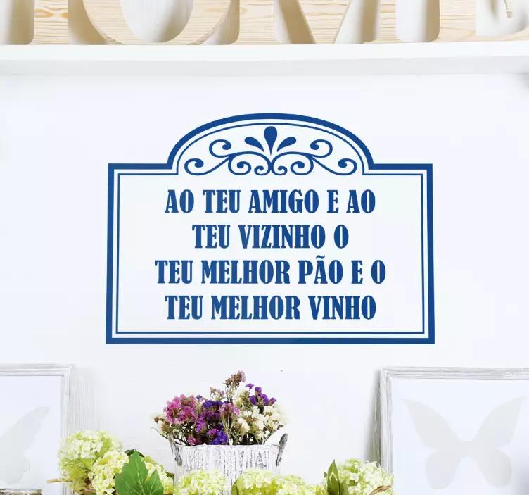 Vinil ditado popular português - TenStickers