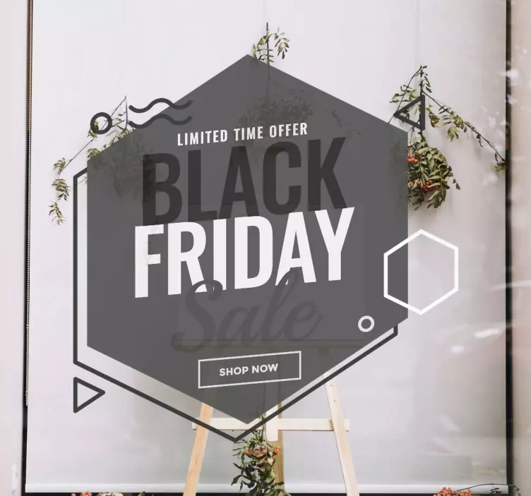Autocolantes festividades Estilo memphis black friday - TenStickers
