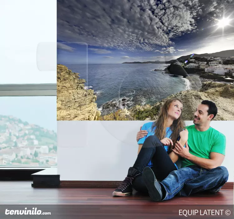 Vinil FotoMural adesivo Paisagem Costa - TenStickers