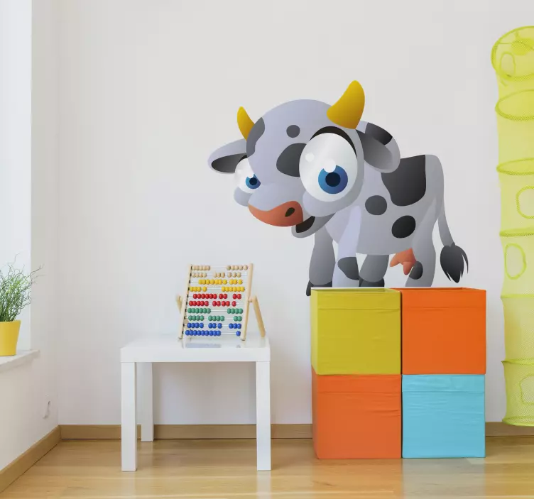 Vinil infantil animal vaca - TenStickers