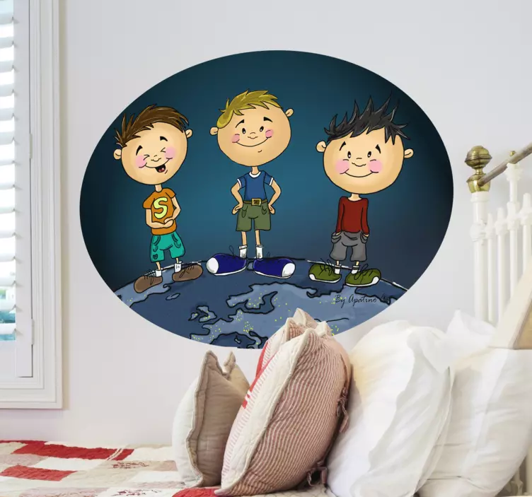 Vinil infantil conquistadores do mundo - TenStickers