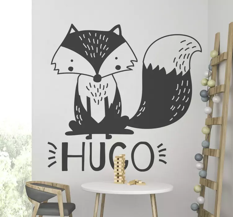 Vinil infantil personalizable zorro - TenStickers