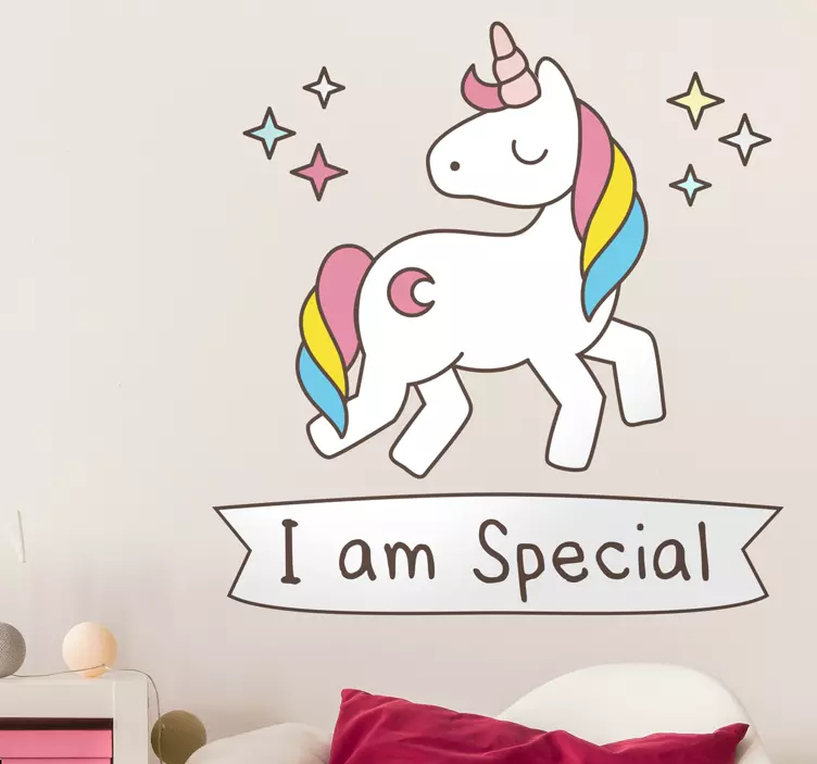 Vinil infantil unicornio special - TenStickers