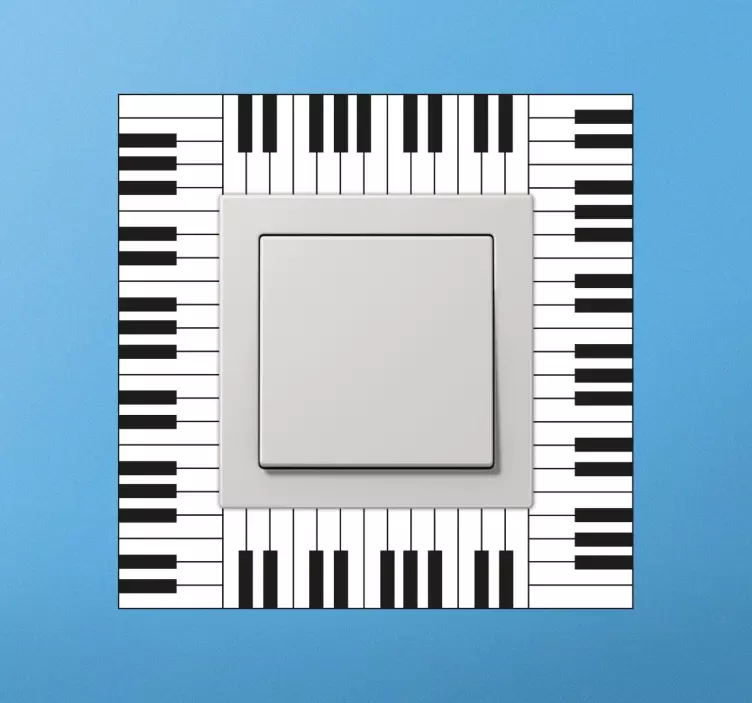 Vinil interruptor teclado piano - TenStickers