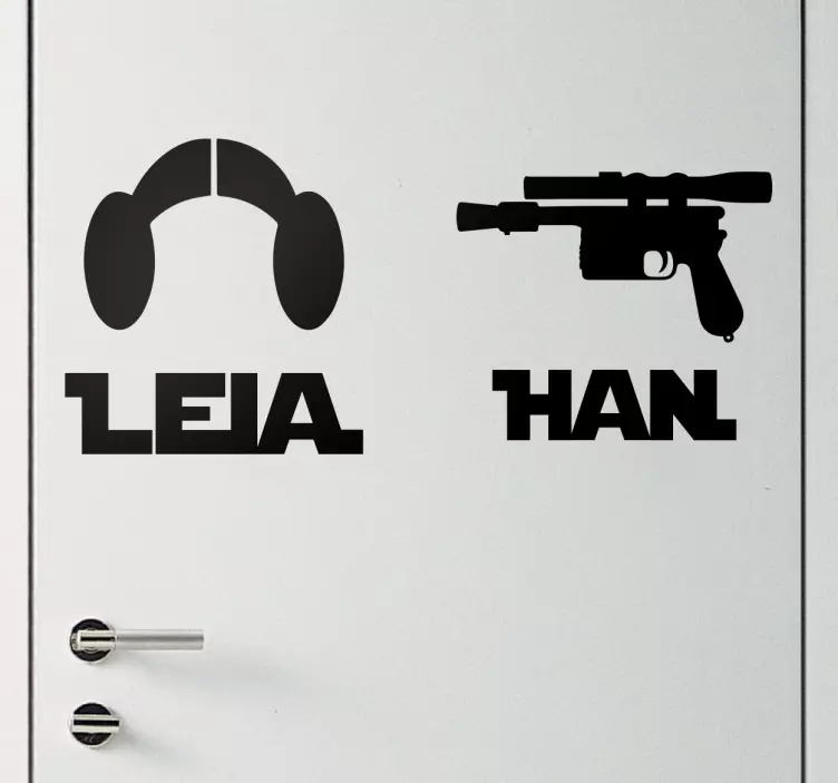 Vinil Leya e Han - TenStickers